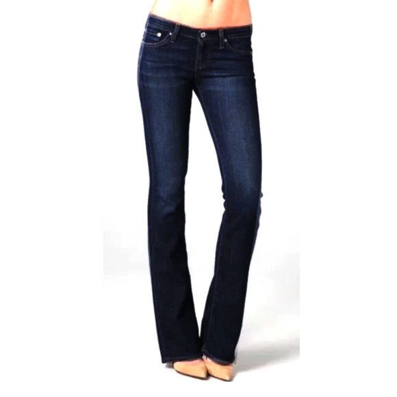 AG Adriano Goldschmied The Angel Bootcut Dark Wash Women's Denim Jeans Size 26R - Picture 1 of 11
